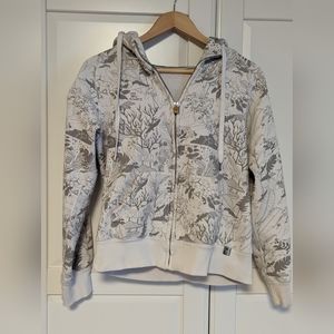 TNA White Hoodie with Graphic Design - Medium